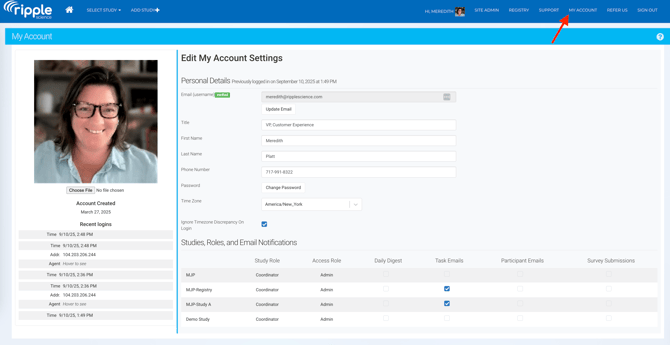 My Account